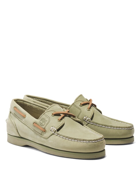 TIMBERLAND CLASSIC BOAT Chaussures bateau en daim vert clair - Chaussures Femme