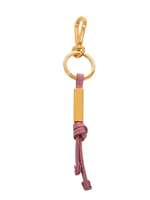 COCCINELLE ESSENTIAL Porte-clés en cuir et métal pulpe rose - Porte-clés