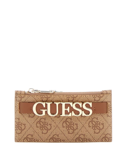 GUESS ZAMIRA  Porte-monnaie / Porte-cartes lait multi logo - Portefeuilles Femme