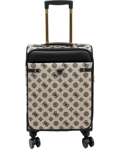 GUESS BEYZA 18 Valise à roulettes à main logo noir - Valises cabine