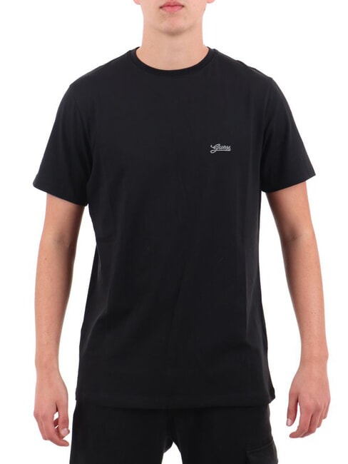 GUESS BASIC PIMA T-shirt en coton extensible jetbla - T-shirt