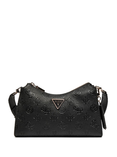 GUESS CRESIDIA Sac à bandoulière avec logo en relief NOIR - Sacs pour Femme