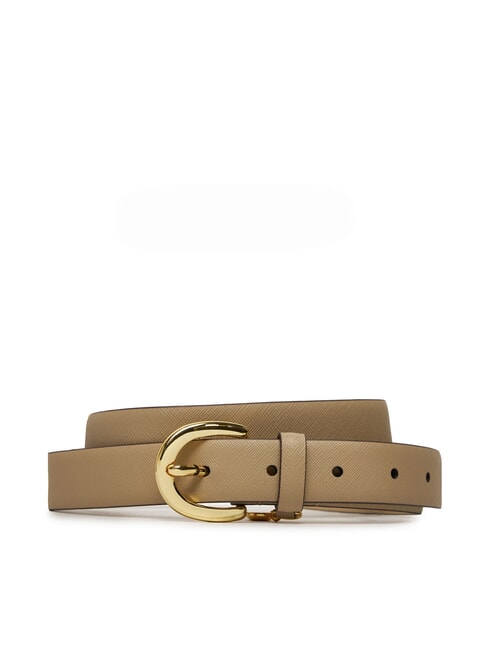 RALPH LAUREN CHARM CLASSIC Ceinture en cuir bouleau bronzé - Ceintures
