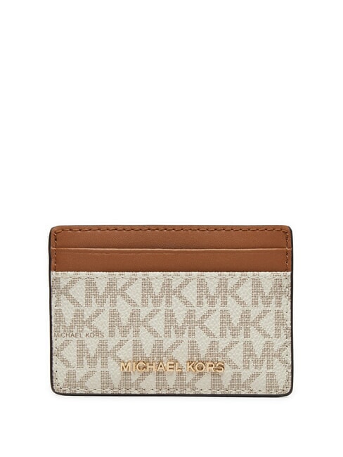 MICHAEL KORS JET SET Porte-cartes plat vanille - Portefeuilles Femme