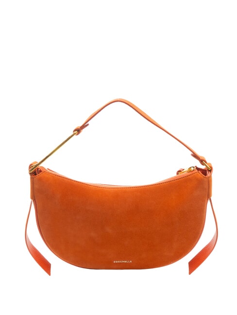 COCCINELLE PRISCILLA SUEDE Petit sac bandoulière avec bandoulière Tangerine - Sacs pour Femme