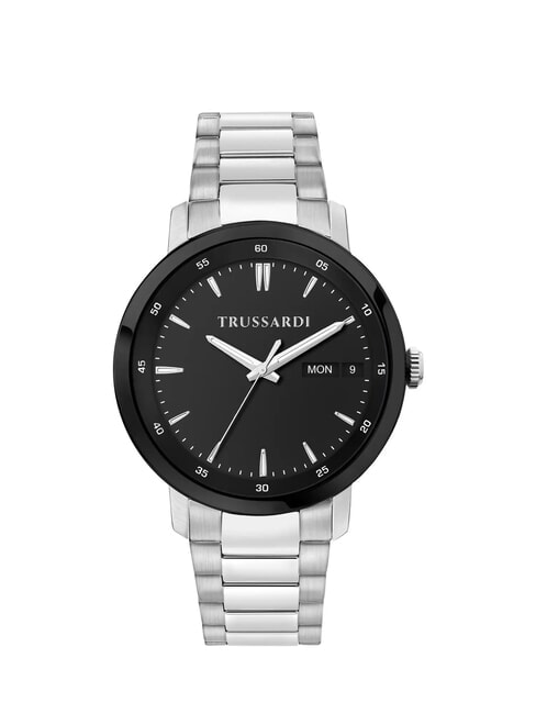 TRUSSARDI T-COUPLE Horloge heure et date Noir - Montres