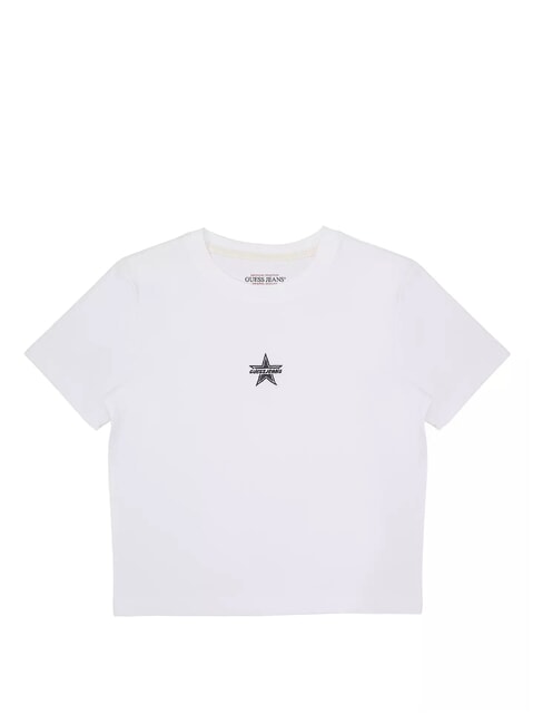 GUESS JEANS SS CN EMB STAR  T-shirts blanc pur - T-shirt