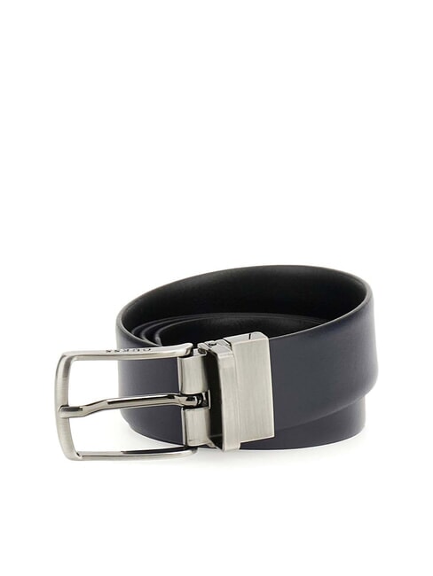 GUESS ALGARVE  Ceinture en cuir double face bleu/noir - Ceintures