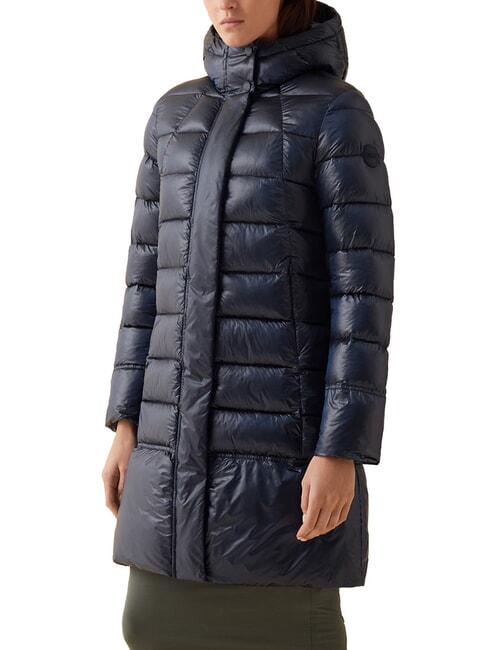 COLMAR FRIENDLY Doudoune longue matelassée bleu marine - Doudounes femme