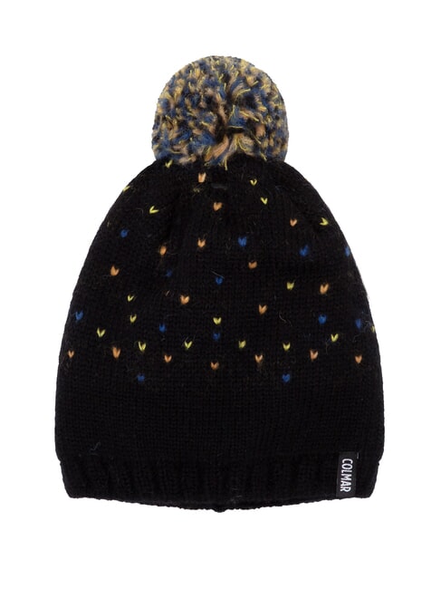 COLMAR CHARMY KIDS Bonnet avec pompon noir-cobalt-tanger - Chapeau de bébé