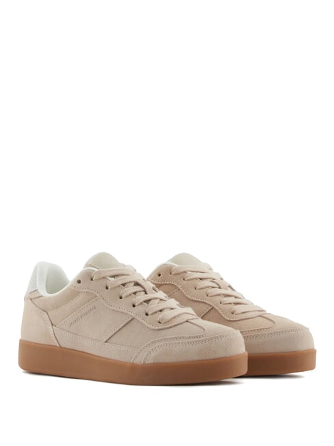 ARMANI EXCHANGE LEATHER Baskets en cuir mirage lumineux - Chaussures Femme