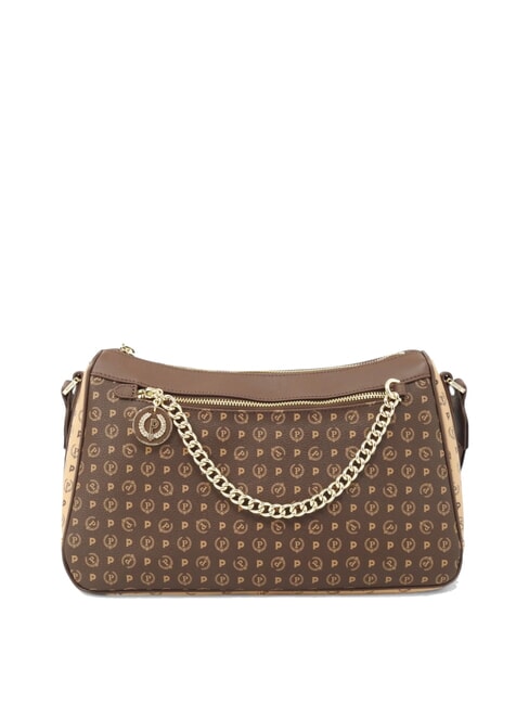 POLLINI HERITAGE Sac bandoulière à blocs de couleurs marron / crème - Sacs pour Femme