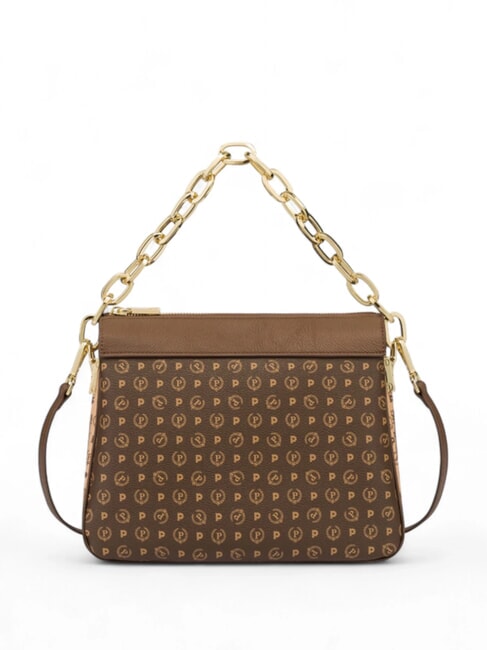 POLLINI HERITAGE Sac à bandoulière color block marron / crème - Sacs pour Femme