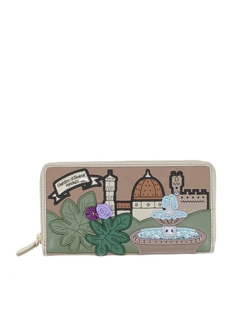 BRACCIALINI CARTOLINE Firenze Portefeuille zippé multi - Portefeuilles Femme