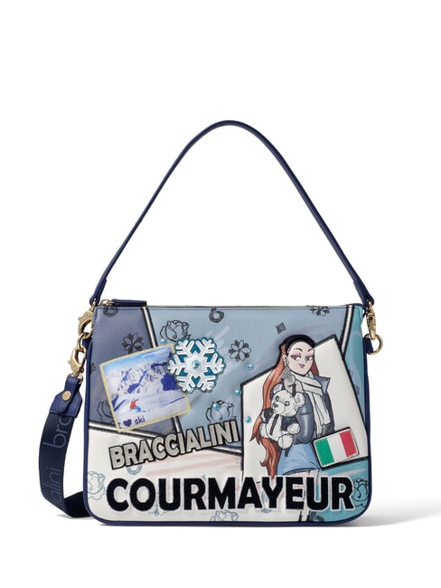 BRACCIALINI CARTOLINE Courmayeur Sac à bandoulière, avec bandoulière multi - Sacs pour Femme