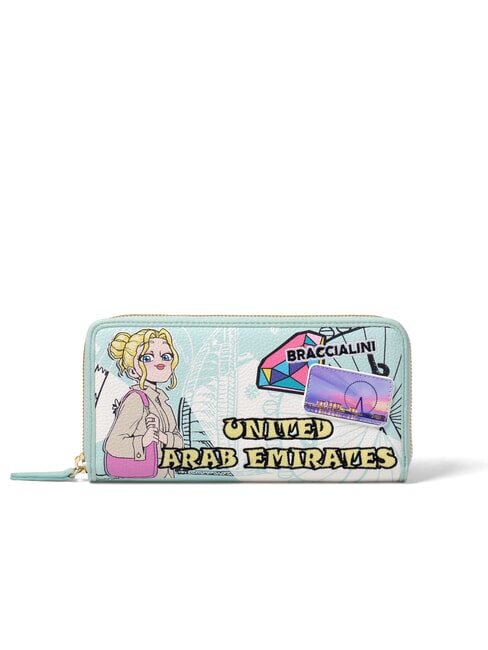 BRACCIALINI TUA CARTOLINE Emirates  Portefeuille zippé multi - Portefeuilles Femme