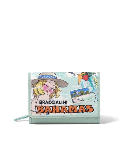 BRACCIALINI TUA CARTOLINE Bahamas Petit portefeuille multi - Portefeuilles Femme