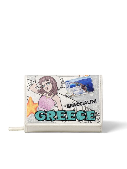 BRACCIALINI TUA CARTOLINE Greece Portefeuille pour femme multi - Portefeuilles Femme