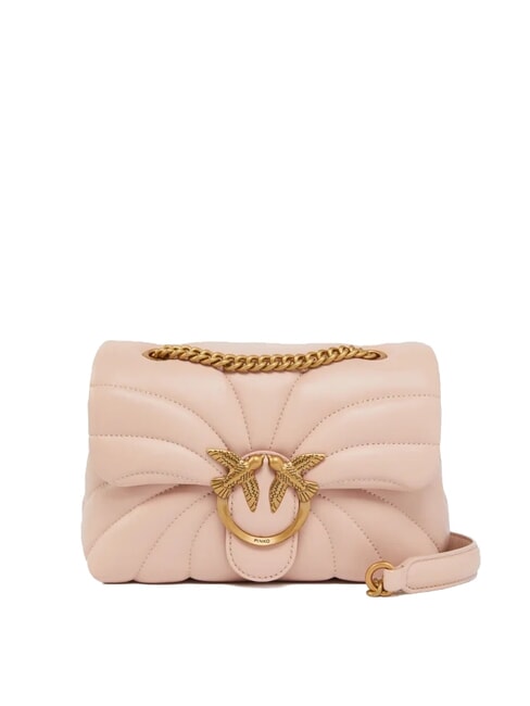 PINKO LOVE PUFF MINI Mini sac bandoulière en nappa poudre-or antique - Sacs pour Femme