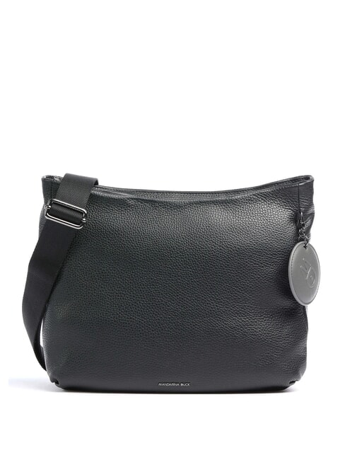 MANDARINA DUCK MELLOW LEATHER Sac bandoulière en cuir Noir - Sacs pour Femme