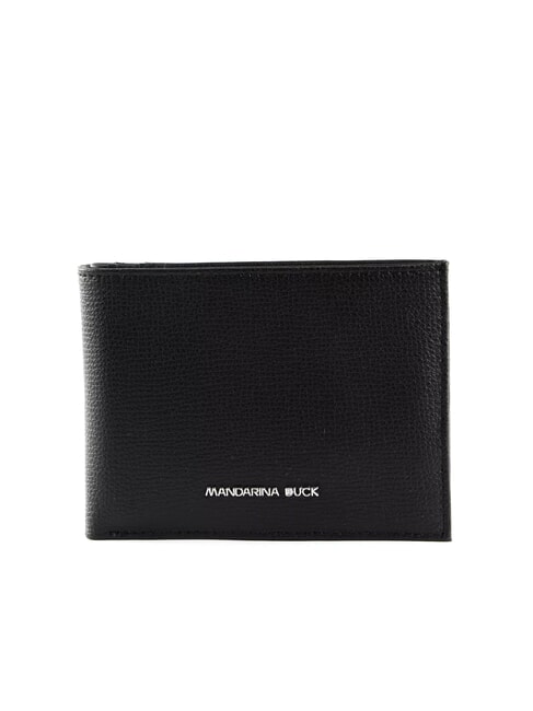 MANDARINA DUCK MELLOW URBAN Portefeuille en cuir 10cc Noir - Portefeuilles Homme