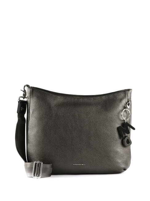MANDARINA DUCK MELLOW LUX Sac à bandoulière en cuir texturé graphite - Sacs pour Femme