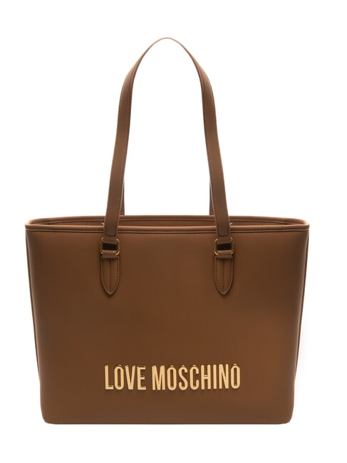 LOVE MOSCHINO BOLD LOVE Sac cabas porté épaule chameau - Sacs pour Femme