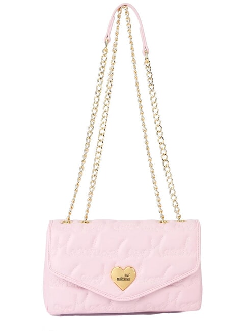 LOVE MOSCHINO GOLD HEART Convertible Sac bandoulière/épaule Rose - Sacs pour Femme