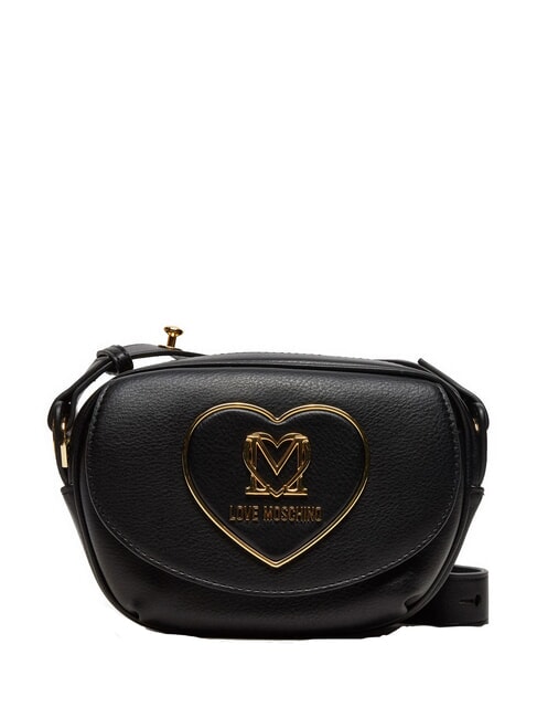LOVE MOSCHINO HEART Mini sac à bandoulière Noir - Sacs pour Femme