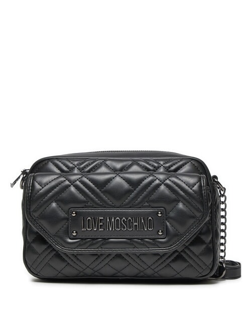 LOVE MOSCHINO QUILTED  Mini sac pour appareil photo sur l'épaule Noir - Sacs pour Femme