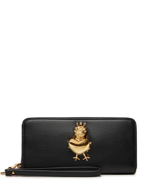 LOVE MOSCHINO FROG Portefeuille zippé Noir - Portefeuilles Femme
