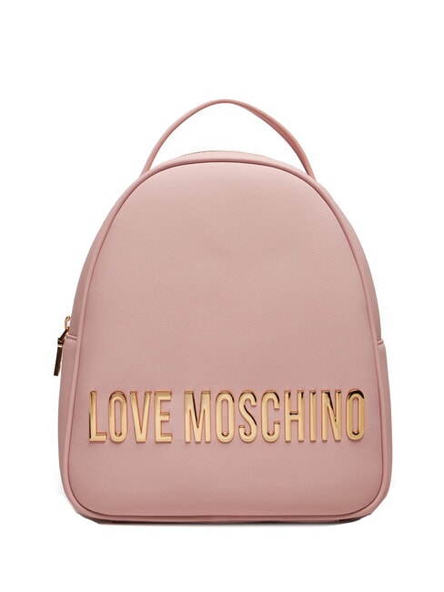 LOVE MOSCHINO GOLD LETTERING Sac à dos Rose - Sacs pour Femme