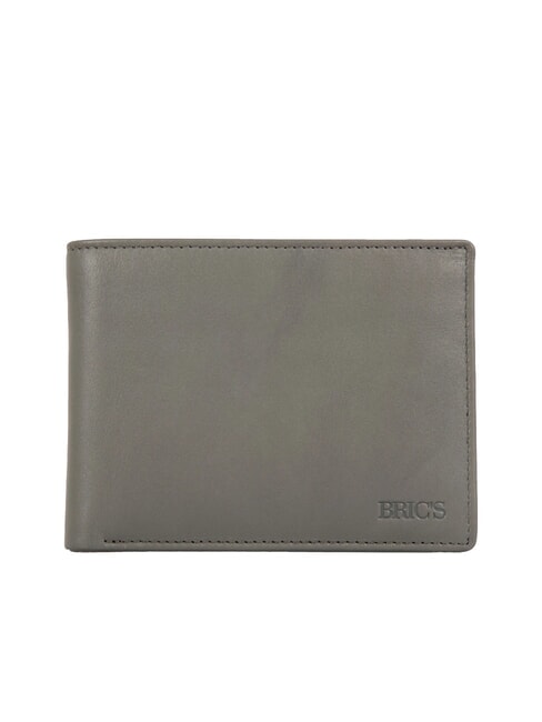 BRIC’S BERNINA Portefeuille en cuir 8cc GRIS - Portefeuilles Homme