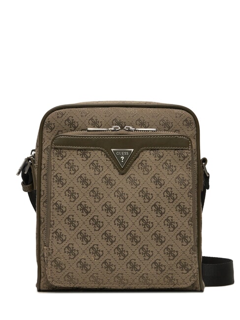 GUESS MILANO Bourse vert militaire - Sacs en Bandoulières pour Homme