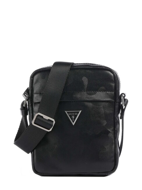 GUESS VENEZIA  Sac en cuir NOIR - Sacs en Bandoulières pour Homme