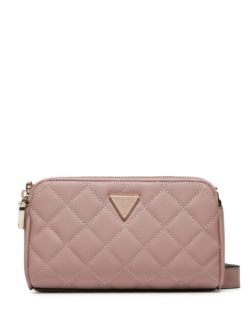 GUESS ECO CARLY Sac porté épaule matelassé mauve - Sacs pour Femme