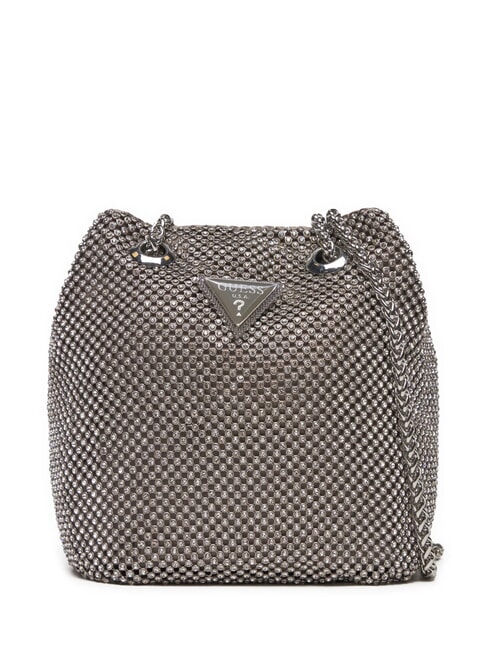 GUESS ZALINA Mini sac seau à bandoulière ARGENT - Sacs pour Femme