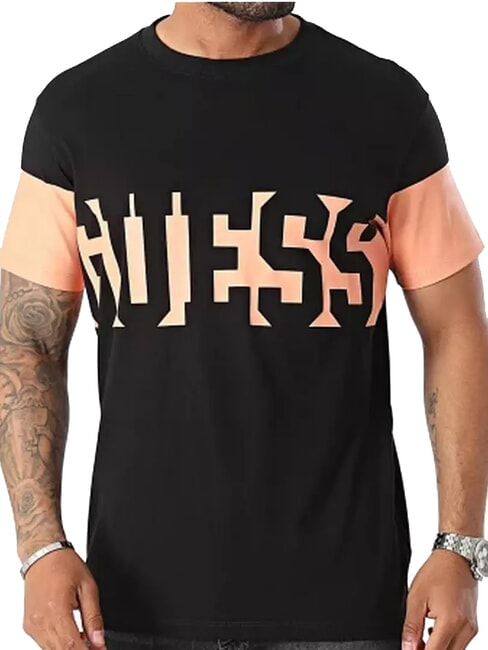 GUESS ORIZZONTAL T-shirt avec imprimé maxi logo jetbla - T-shirt
