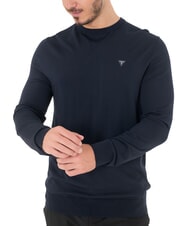 GUESS DANE TECH Pull ras du cou &agrave; manches longues smartblue - Pulls pour hommes - 1