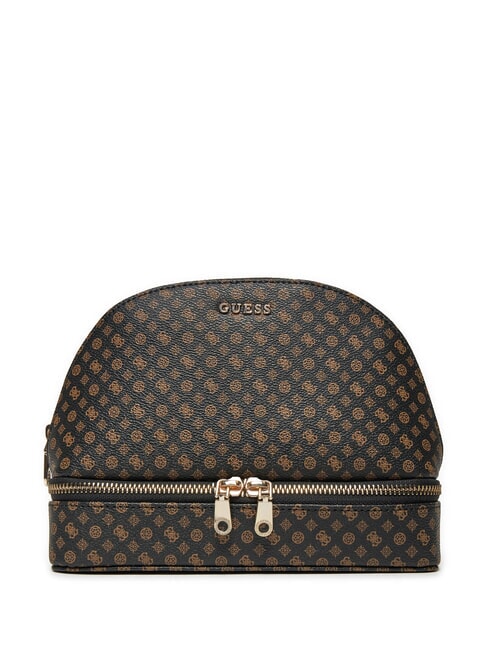 GUESS DOME Trousse de beauté moka logo multicolore - Trousses