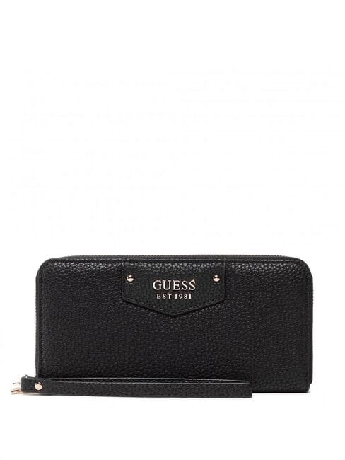 GUESS ECO BRENTON  Portefeuille zippé NOIR - Portefeuilles Femme