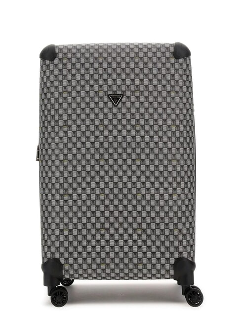 GUESS WILDER  Grand chariot extensible logo noir - Valises Rigides