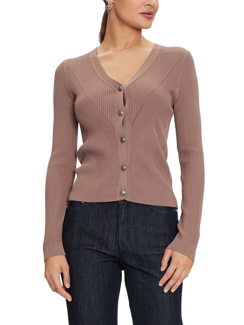GUESS KAILEY Cardigan côtelé à boutons fer - Chandails pour femmes