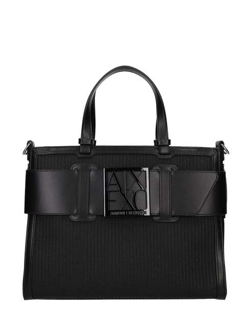 ARMANI EXCHANGE SUSIE STRAW Sac à main avec bandoulière noir - Sacs pour Femme
