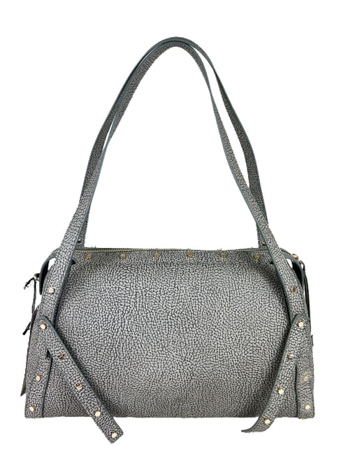 BORBONESE METROPOLE COATED  Sac d'épaule gris argile - Sacs pour Femme