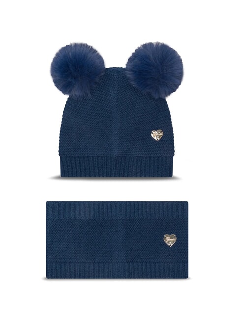 GUESS KIDS Ensemble bonnet et écharpe bleu secret - Chapeau de bébé