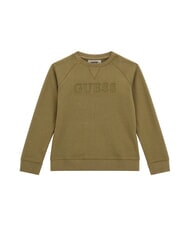 GUESS MINI ME KIDS Sweat-shirt avec logo en relief olive de l'armée - Bébé Sweat - 1