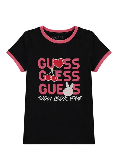 GUESS KIDS T-shirt avec maxi imprimé jetbla - Tee-shirt enfant
