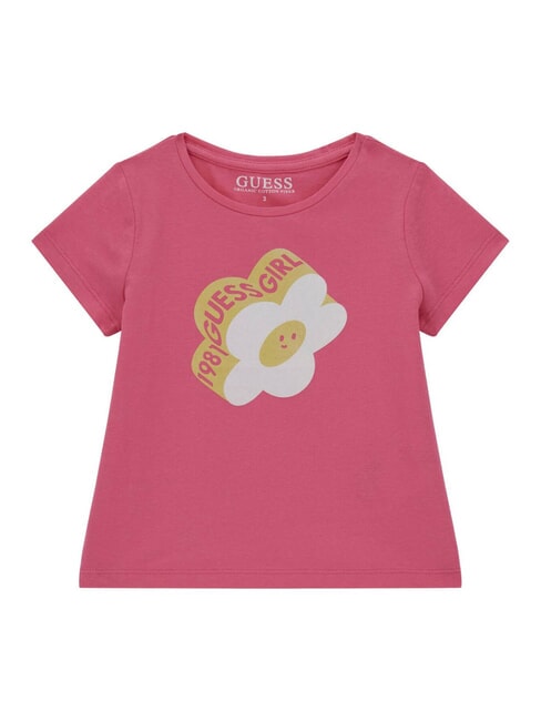 GUESS KIDS T-shirt avec imprimé fleuri caramel rose - Tee-shirt enfant
