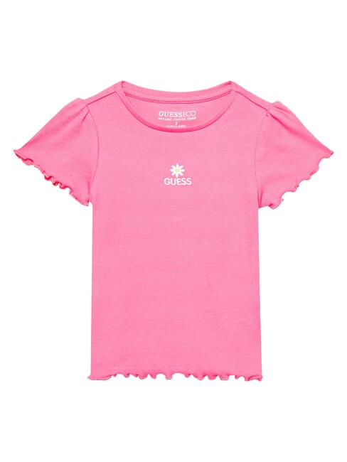 GUESS KIDS T-shirt avec broderie cerise caramel rose - Tee-shirt enfant